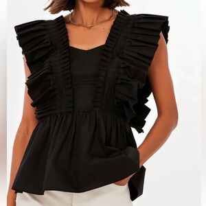 NWT Tuckernuck Monica Nera Nicola Top Black